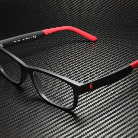 Ralph Lauren Polo Matte Black Eyeglasses - Picture 1 of 5